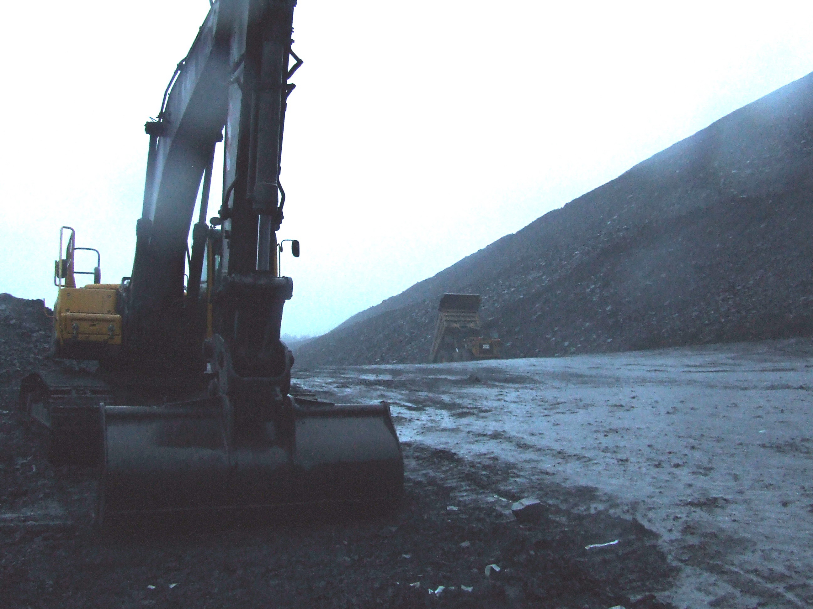 Climate Camp Cymru invades Nant Helen open cast coal mine